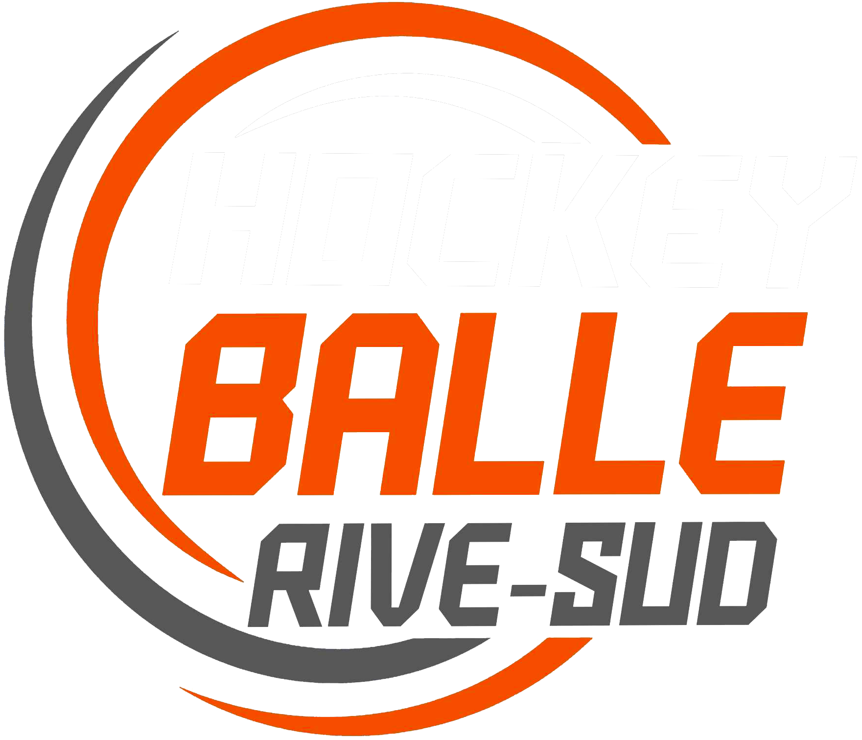 Logo Hockey Balle Rive Sud White